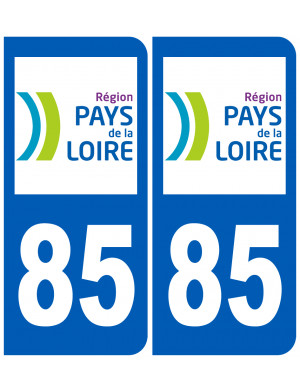 immatriculation 85 (région) - Sticker/autocollant
