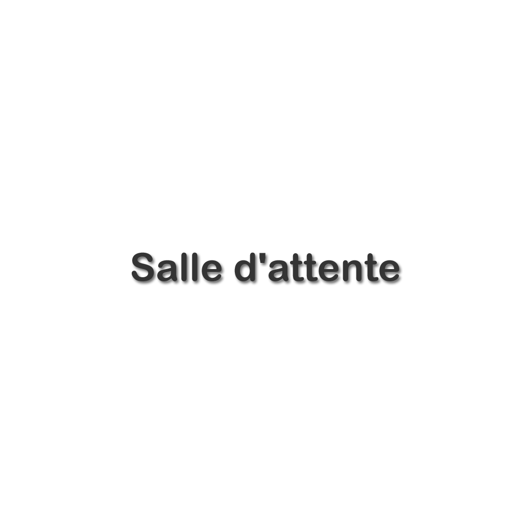Salle d'attente D - (28x7cm) - Sticker/autocollant