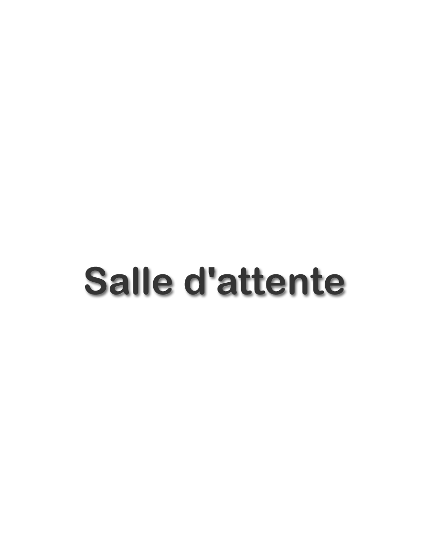Salle d'attente D - (28x7cm) - Sticker/autocollant