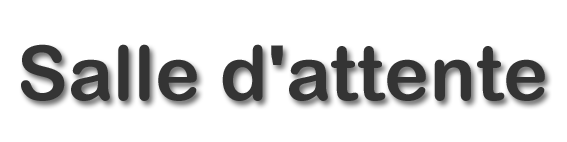Salle d'attente 4 - (28x7cm) - Sticker/autocollant