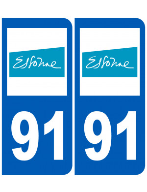 immatriculation 91 (Essonne) - Sticker/autocollant