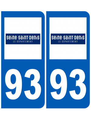 immatriculation 93 (Seine-Saint-Denis) - Sticker/autocollant