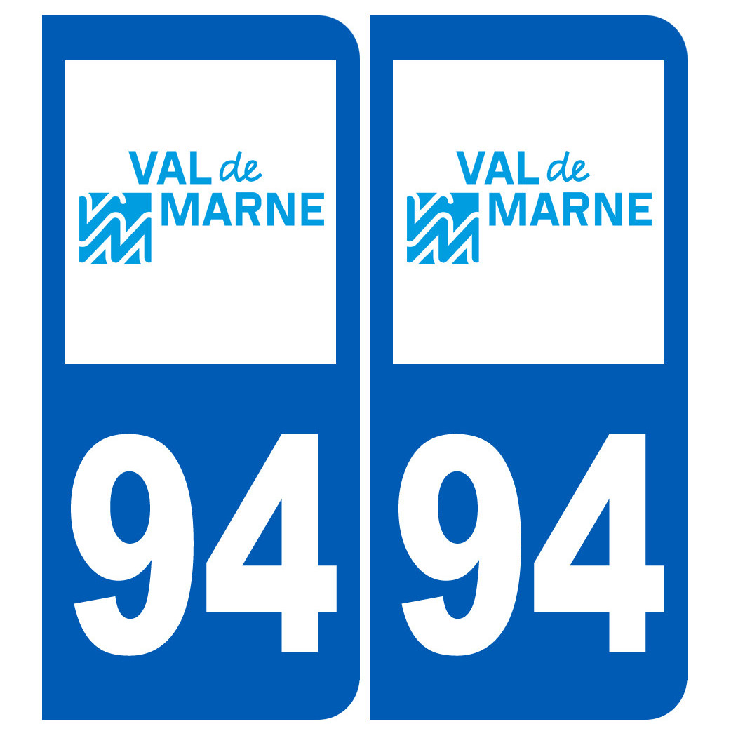 immatriculation 94 (Val-de-Marne) - Sticker/autocollant