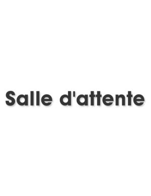Salle d'attente E (28x7cm) - Sticker/autocollant
