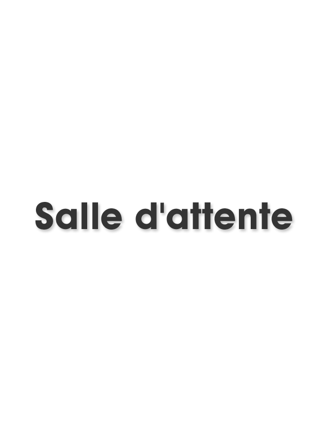 Salle d'attente E (28x7cm) - Sticker/autocollant
