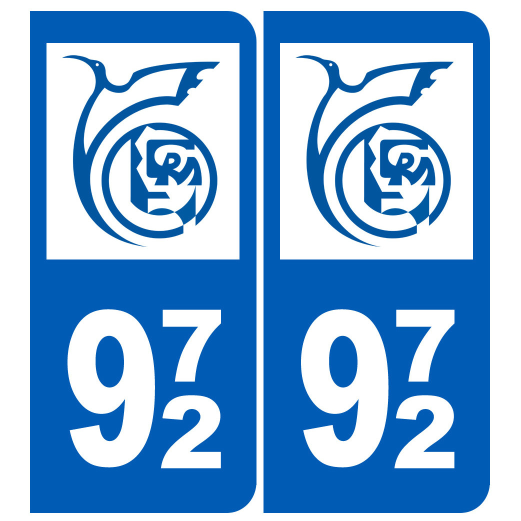 immatriculation 972 (Martinique) - Sticker/autocollant