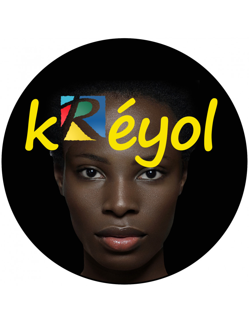 Créole-Kréyol la Réunion - 5cm - Sticker/autocollant