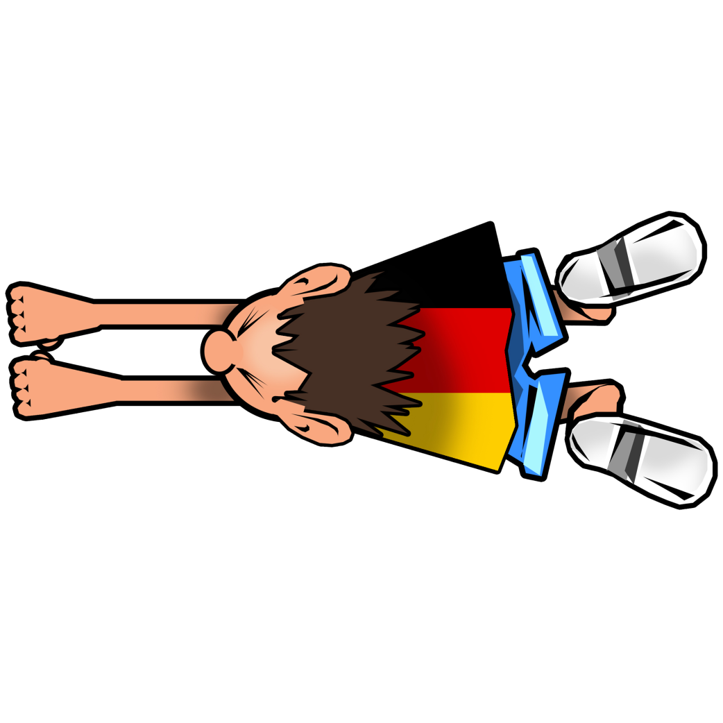attrape voiture Allemand - 14x6cm - Sticker/autocollant