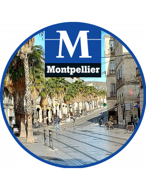 Montpellier - 5cm - Sticker/autocollant