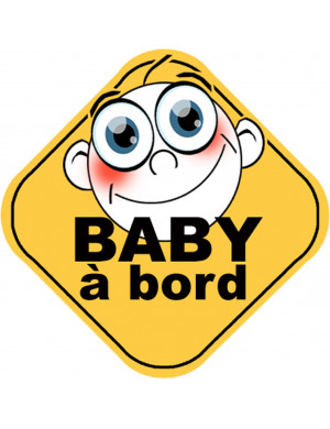Baby à bord universel (10x10cm) - Sticker/autocollant