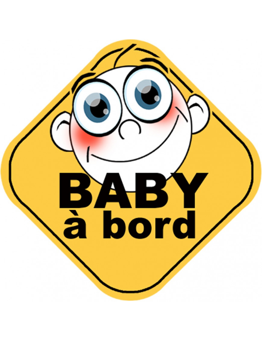 Baby à bord universel (10x10cm) - Sticker/autocollant