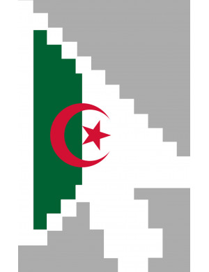 Curseur fléche Algérienne - 29x18.3cm - sticker/autocollant
