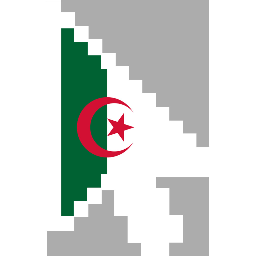 Curseur fléche Algérienne - 10x6.3cm - sticker/autocollant