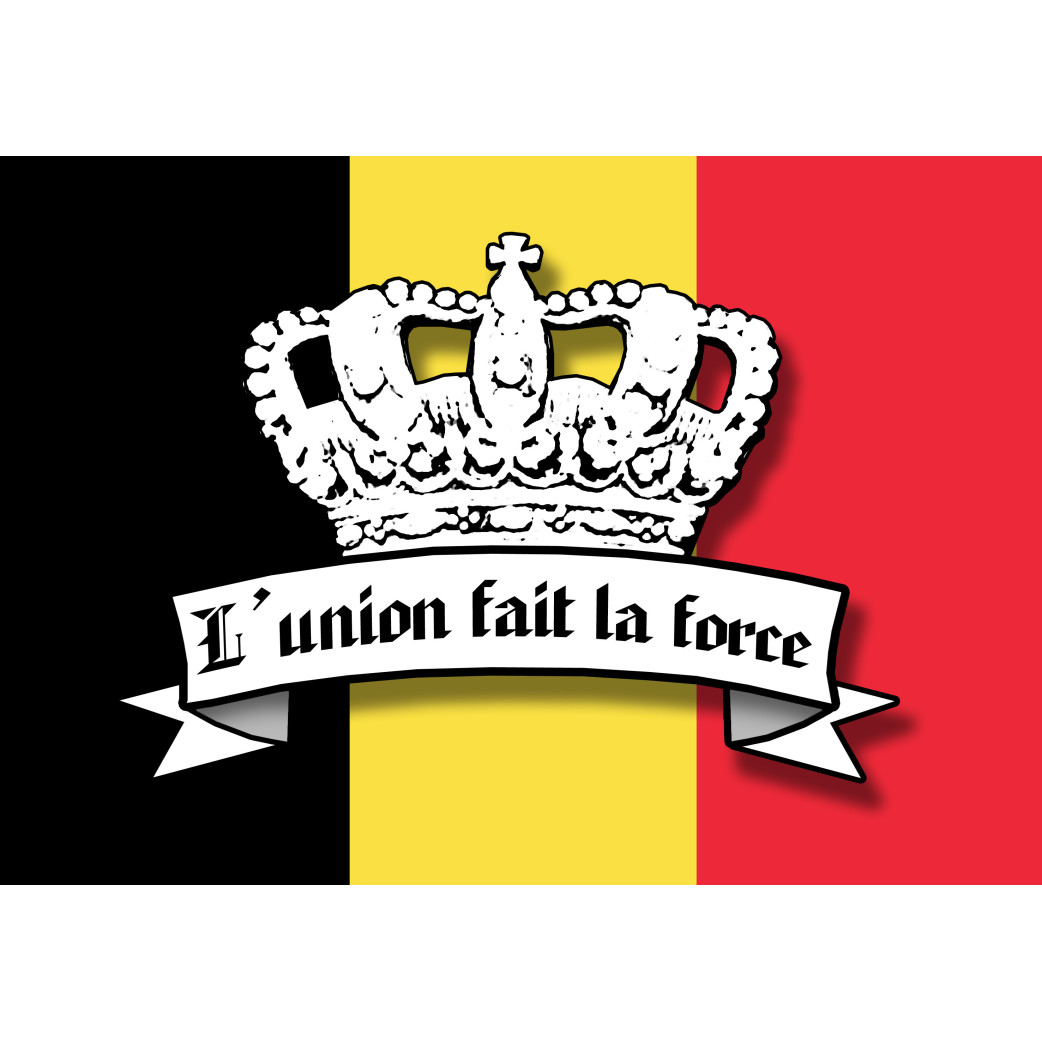 L'union fait la force - 5x3.5cm - Sticker/autocollant