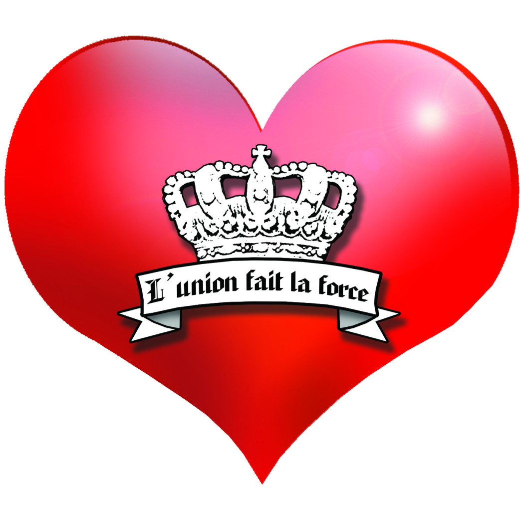 Coeur Belgique - 5x4.3cm - Sticker/autocollant