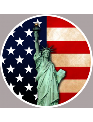 USA Statue de la liberté - 5cm - Sticker/autocollant