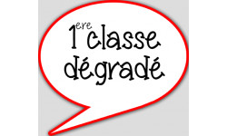 1ère classe dégradé - 10x9cm - sticker/autocollant