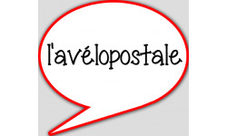 l'avélopostale - 15x13.5cm - sticker/autocollant