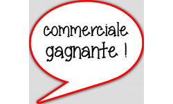 commerciale gagnante - 15x13.5cm - sticker/autocollant