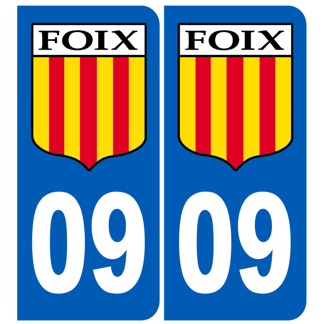 immatriculation 09 Foix - Sticker/autocollant
