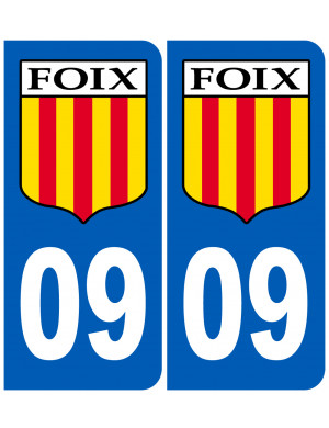 immatriculation 09 Foix - Sticker/autocollant