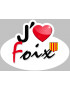 j'aime Foix (15x11cm) -...