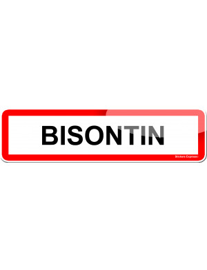 Bisontin (15x4cm) - Sticker/autocollant