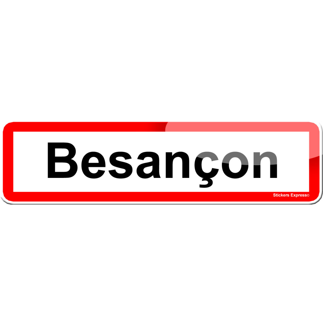 Besançon (15x4cm) - Sticker/autocollant