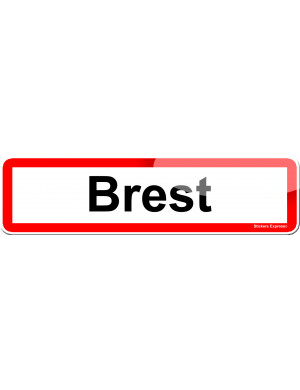 Brest (15x4cm) - Sticker/autocollant