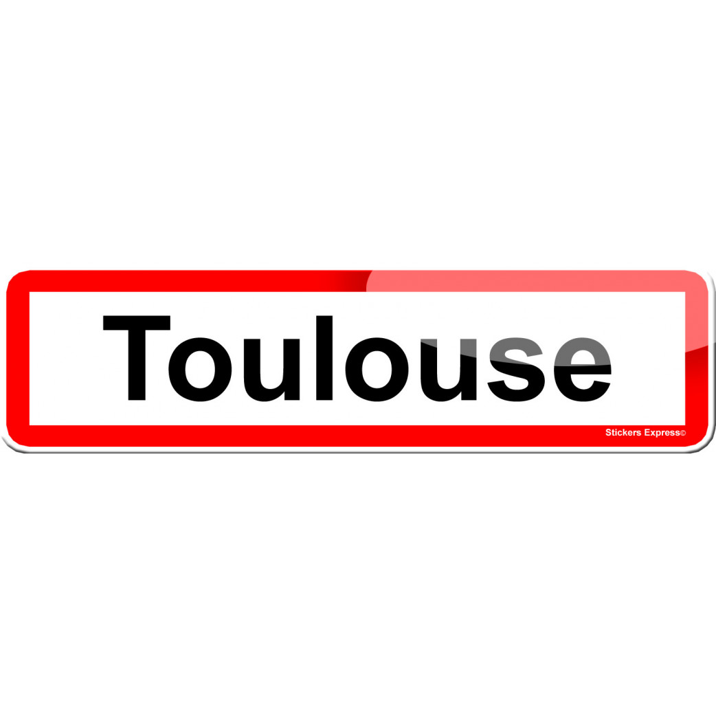 Toulouse (15x4cm) - Sticker/autocollant