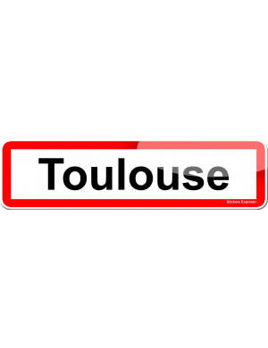 Toulouse (15x4cm) - Sticker/autocollant