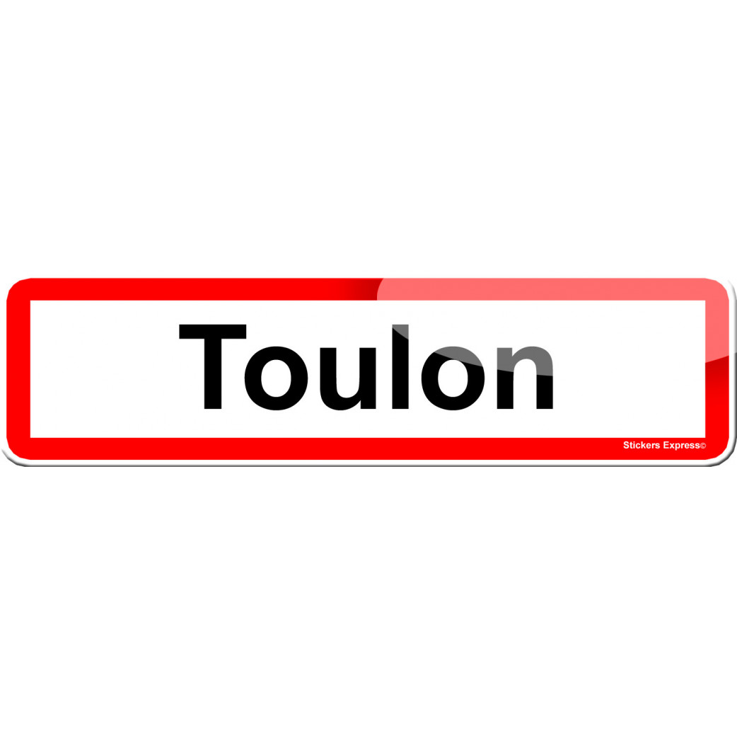 Toulon (15x4cm) - Sticker/autocollant