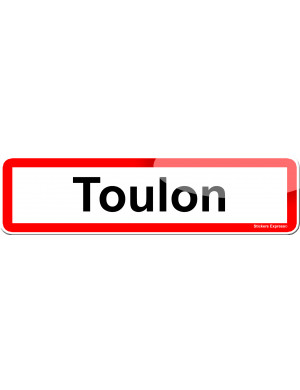 Toulon (15x4cm) - Sticker/autocollant