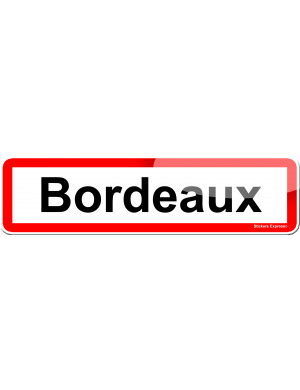 Bordeaux (15x4cm) - Sticker/autocollant