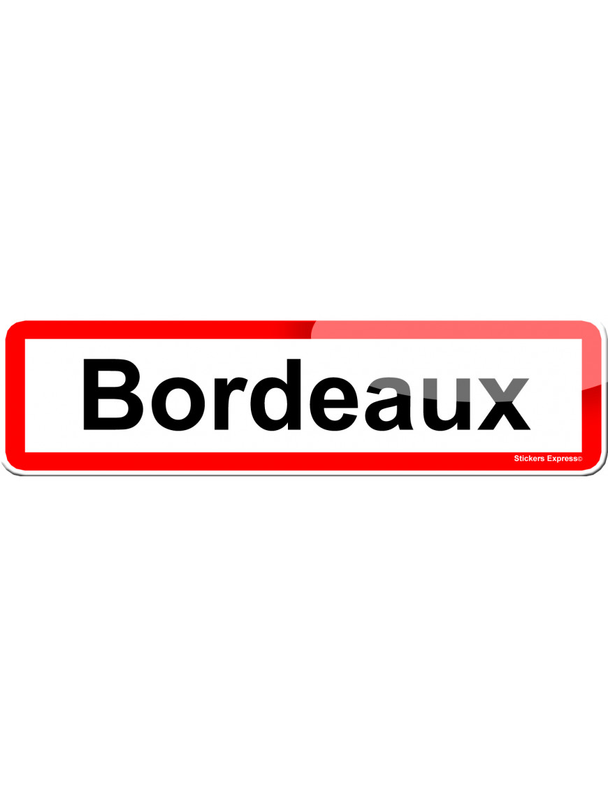 Bordeaux (15x4cm) - Sticker/autocollant