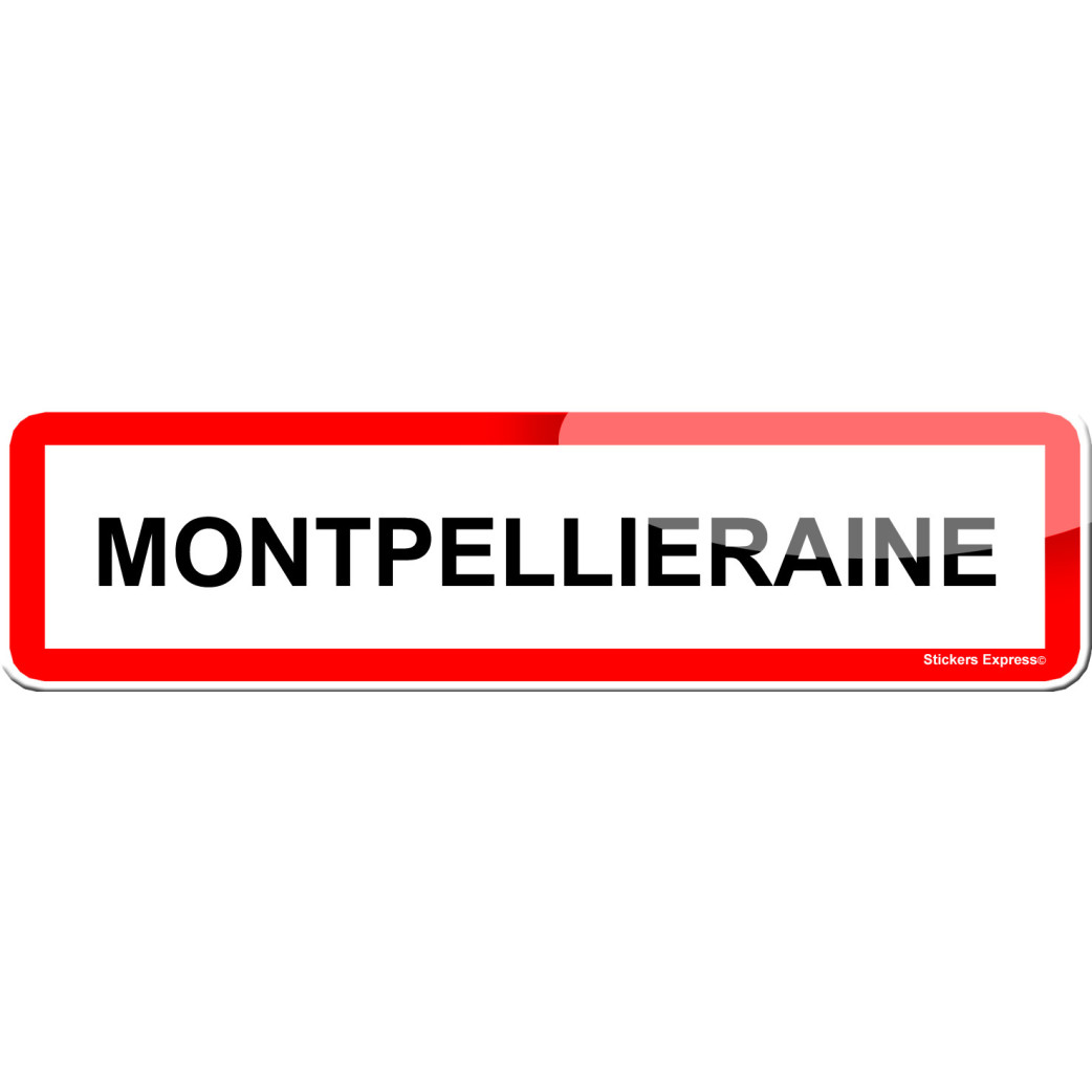 Montpellieraine (15x4cm) - Sticker/autocollant