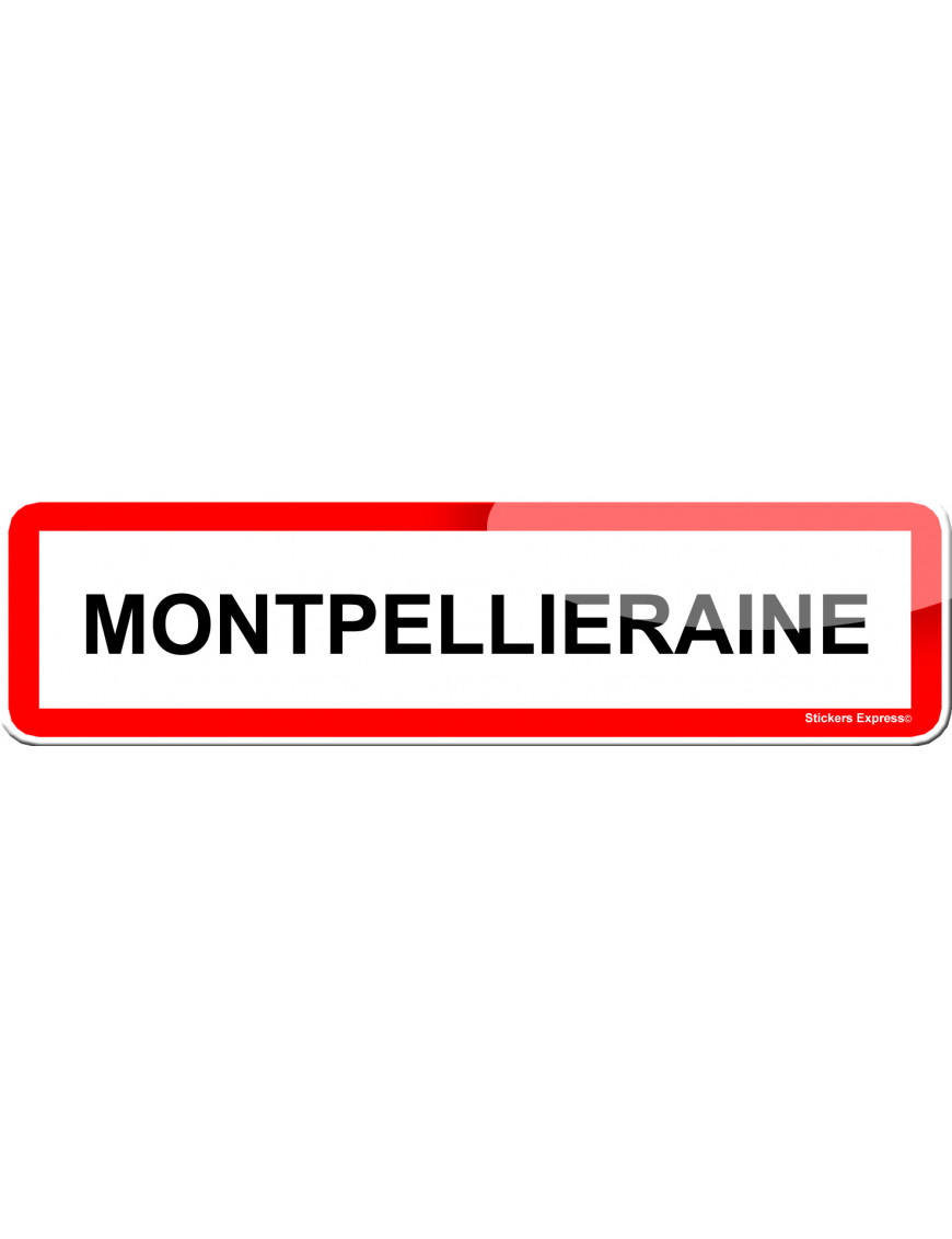 Montpellieraine (15x4cm) - Sticker/autocollant