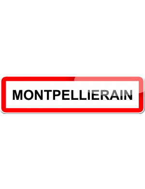 Montpellierain (15x4cm) - Sticker/autocollant