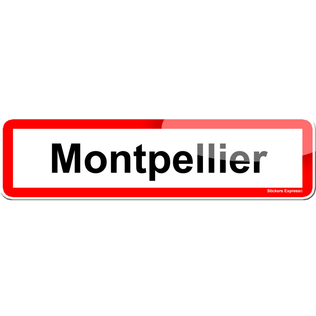 Montpellier (15x4cm) - Sticker/autocollant