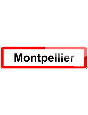 Montpellier (15x4cm) - Sticker/autocollant
