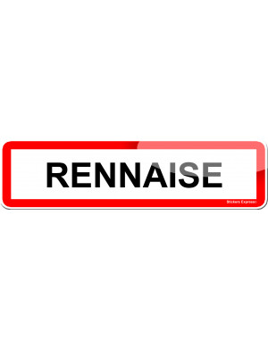 Rennaise (15x4cm) - Sticker/autocollant