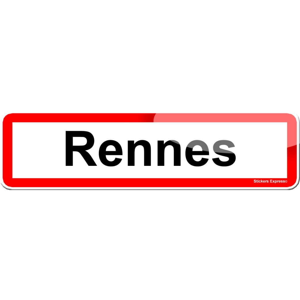 Rennes (15x4cm) - Sticker/autocollant