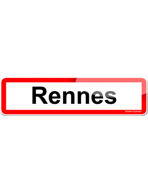 Rennes (15x4cm) - Sticker/autocollant