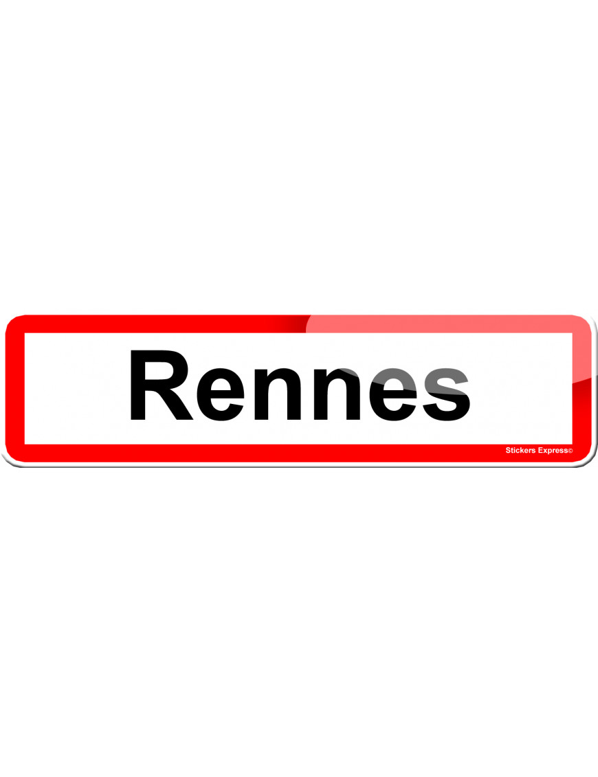 Rennes (15x4cm) - Sticker/autocollant