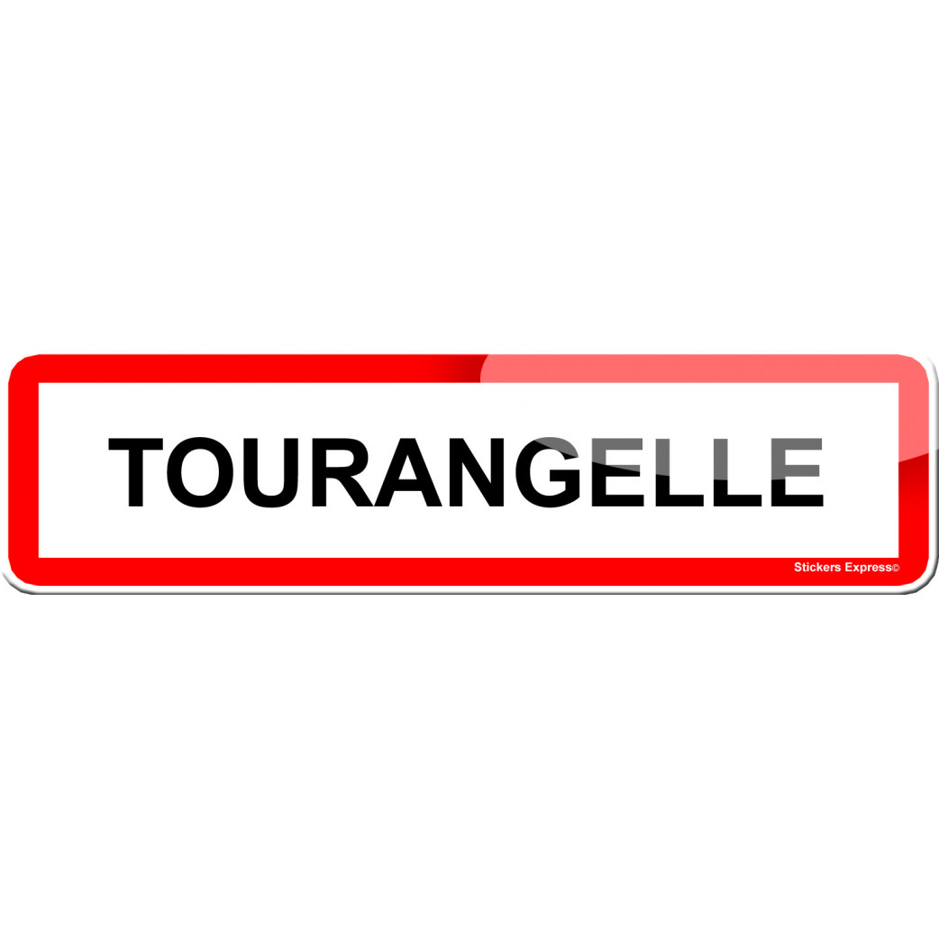 Tourangelle (15x4cm) - Sticker/autocollant