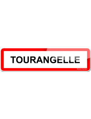 Tourangelle (15x4cm) - Sticker/autocollant