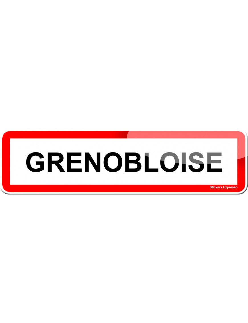 Grenobloise (15x4cm) - Sticker/autocollant