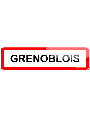 Grenoblois (15x4cm) - Sticker/autocollant