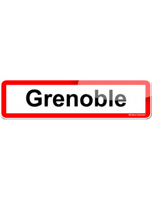 Grenoble (15x4cm) - Sticker/autocollant