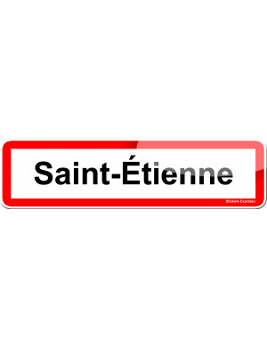 Saint-Étienne (15x4cm) - Sticker/autocollant